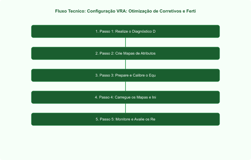 Diagrama técnico: Configuração VRA: Otimização de Corretivos e Fertilizantes no Solo